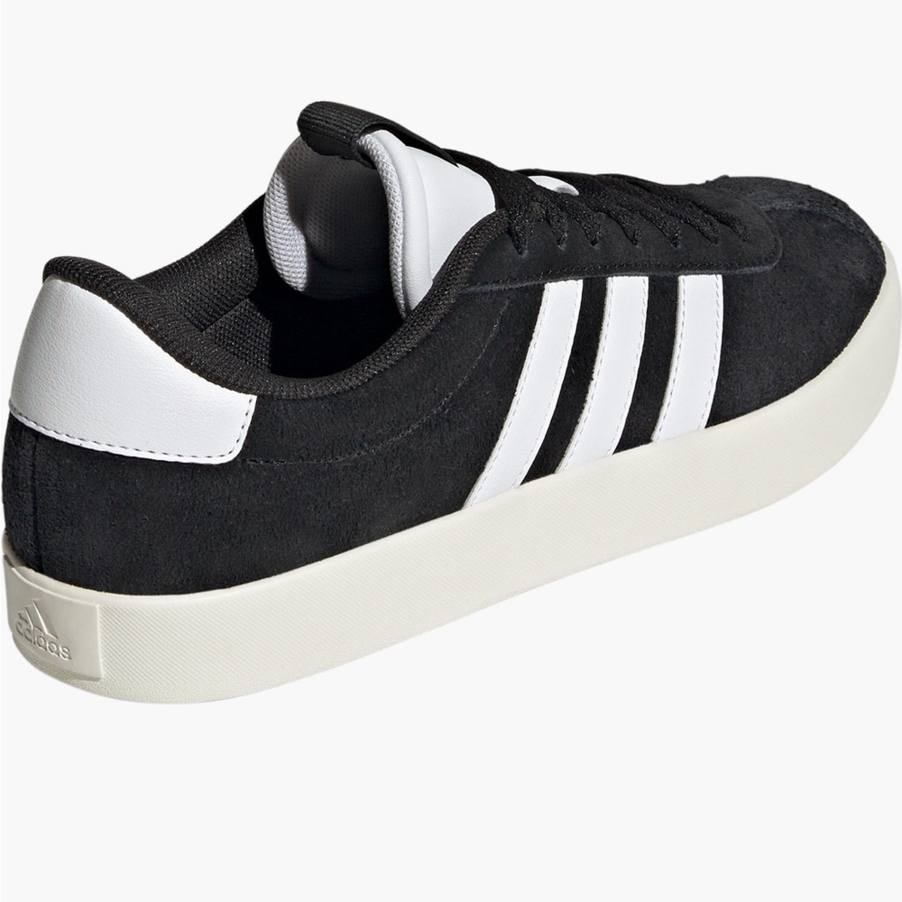 Adidas Black and White Suede Sneakers - Picture 3 of 11